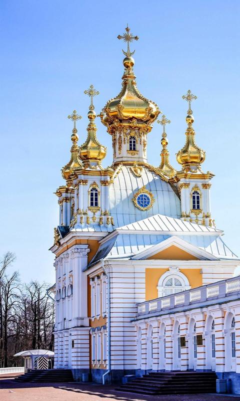 好看的俄罗斯圣彼得堡夏宫背景图