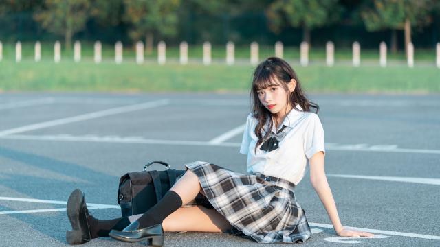 高颜值少女jk制服甜美性感写真