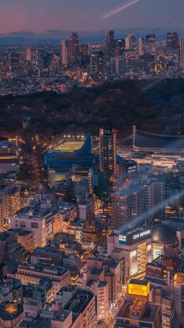 日本东京城市夜景高清摄