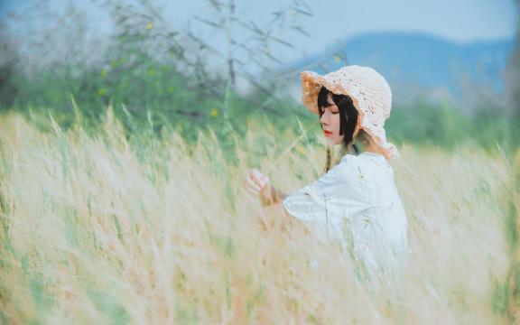 桜桃喵小清新田园风白皙纯情唯美意境写真