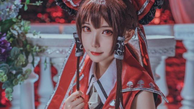 东方Project博丽灵梦冷艳cosplay和服写真