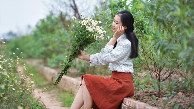 清纯唯美的个性女生写真