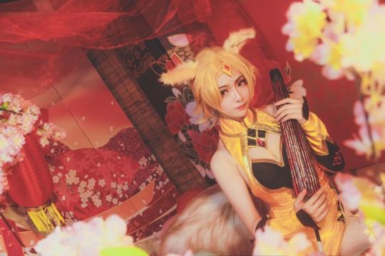 可爱软萌妹子王者荣耀妲己Cosplay