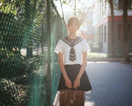 清纯美女日系水手服写真