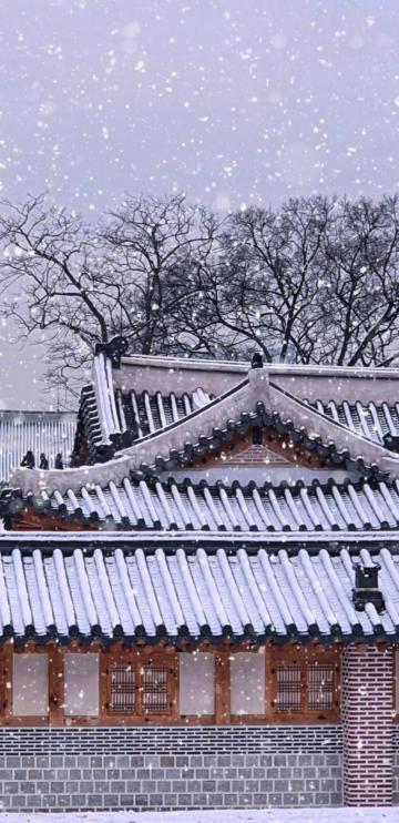 冬天唯美雪景风光