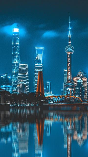 上海东方明珠绝美夜景