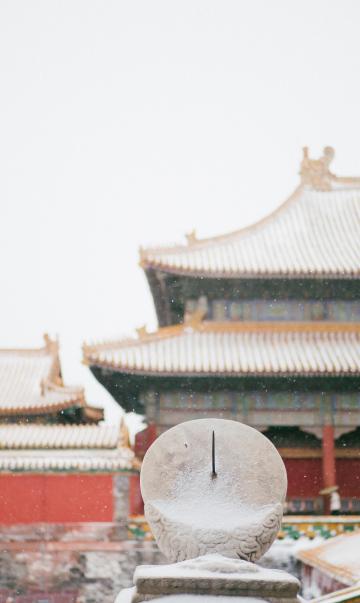 北京故宫初雪