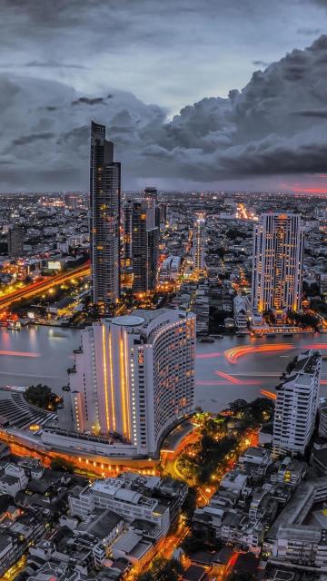 大都市曼谷中央公园建筑风景