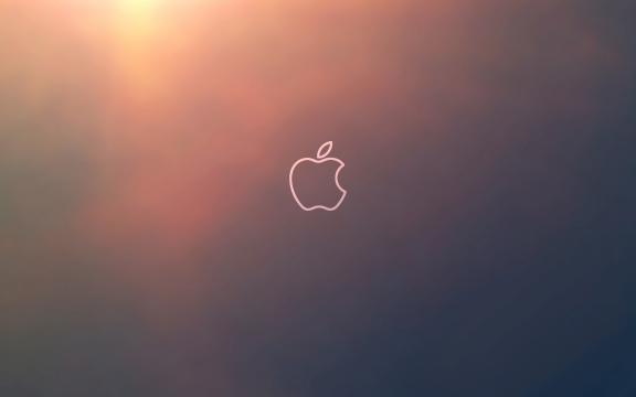 荧光色苹果标志