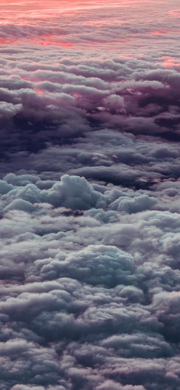 九千米高空下的斑斓云彩