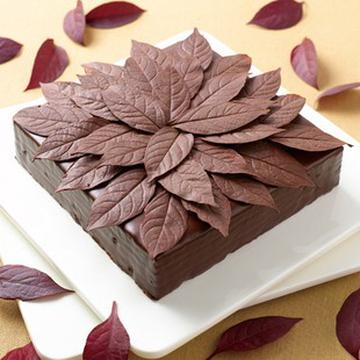 巧克力叶片蛋糕
