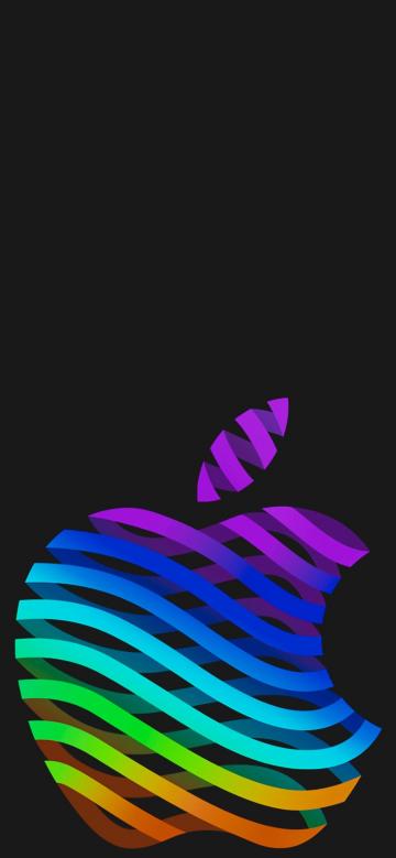 黑色苹果logo个性锁屏